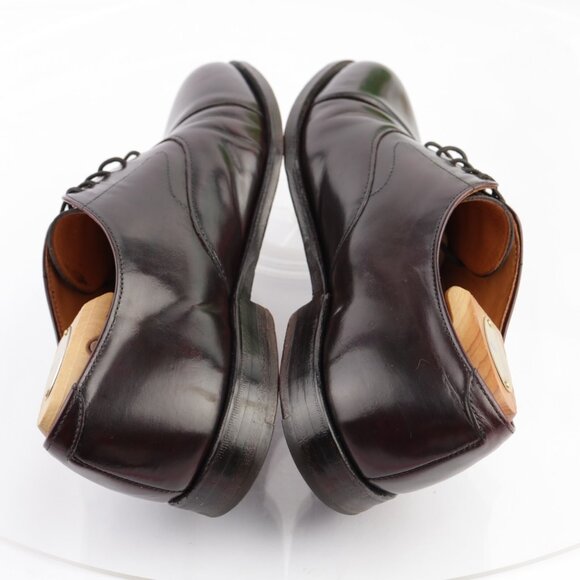 Vintage USA Cole Haan Mens Oxford Size 8.5 D Burgundy Leather Cap Toe Dress Shoe main image 7